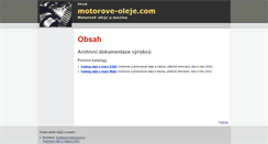 Desktop Screenshot of motorove-oleje.com