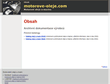 Tablet Screenshot of motorove-oleje.com